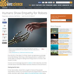 Humans Show Empathy for Robots