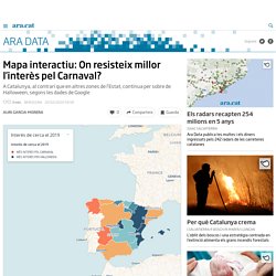 Mapa interactiu: On resisteix millor l'interès pel Carnaval?