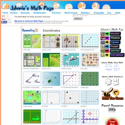 Johnnie's Math Page - The Best Math for Kids and their Teachers -Hundreds of Interactive Math Tools, Math Activities, and Math Games