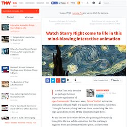 Interactive Animation Brings Starry Night to Life