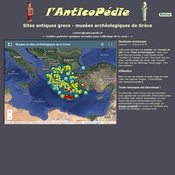 Carte interactive des musées et sites archéologiques de Grèce