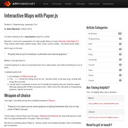 Interactive Maps with Paper.js