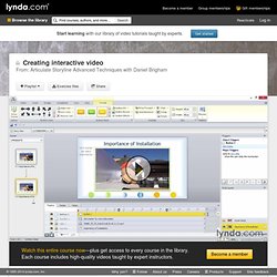 Creating interactive video from the Course Articulate Storyline Advanced Techniques