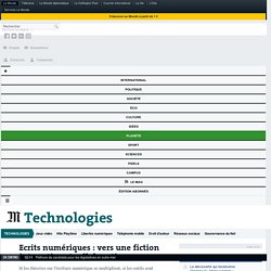 Ecrits numériques : vers une fiction interactive et collaborative