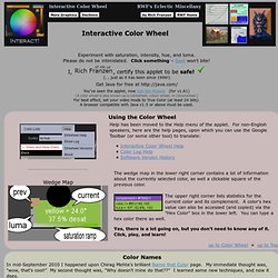 Interactive Color Wheel