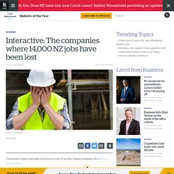 Interactive: The companies where 14,000 NZ jobs have been lost