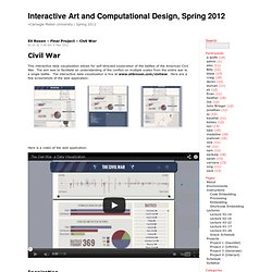 Interactive Art and Computational Design, Spring 2012 » Eli Rosen – Final Project – Civil War