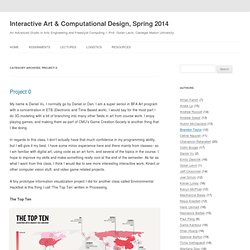Interactive Art & Computational Design, Spring 2014