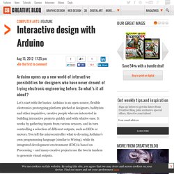Interactive design with Arduino