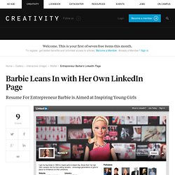 Barbie Leans In with Her Own LinkedIn Page
