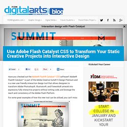 Use Adobe Flash Catalyst CS5 to Transform Your Static Creative Projects into Interactive Design