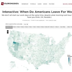 Interactive: When Do Americans Leave For Work?