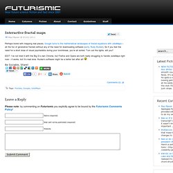 Interactive fractal maps