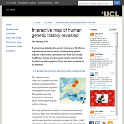 Interactive map of human genetic history revealed