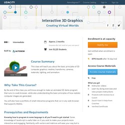 Interactive 3D Graphics Course With Three.js & WebGL