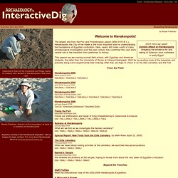 Interactive Dig Hierakonpolis - Welcome
