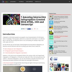 7 Amazing Interactive Infographics Created With HTML, CSS and Javascript