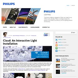 Cloud: An Interactive Light Installation