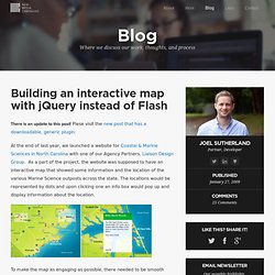 Building an interactive map with jQuery instead of Flash