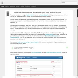 []: Interactive In-Memory SQL with Apache Ignite using Apache Zeppelin