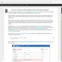 []: Interactive In-Memory SQL with Apache Ignite using Apache Zeppelin