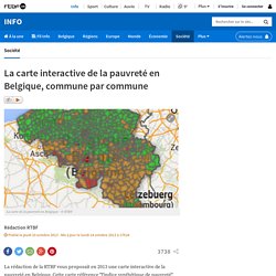 La carte interactive de la pauvreté en Belgique, commune par commune