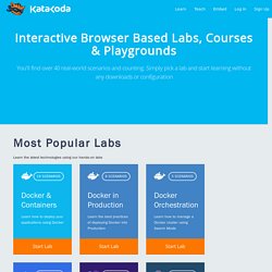 Interactive Browser Based Labs, Courses & Playgrounds