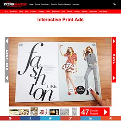 Interactive Print Ads : "interactive print advertising"