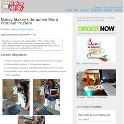 Makey Makey Interactive Word Problem Posters