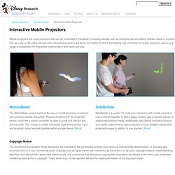 Interactive Mobile Projectors