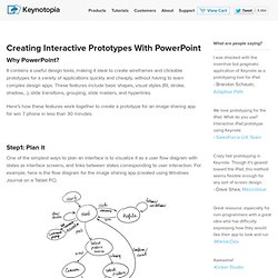 How to create interactive prototypes with PowerPoint