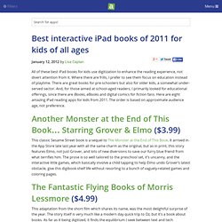 Best interactive iPad books of 2011 for kids of all ages - iPhone app recommendations - Lisa Caplan