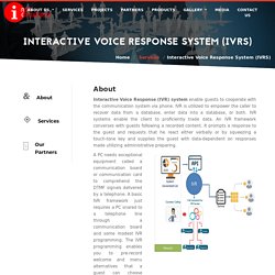 Interactive Voice Response Systems (IVRS) - IVR System - IVR Software - IVR Number Provider