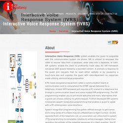 Interactive Voice Response Systems (IVRS) - IVR System - IVR Software - IVR Number Provider