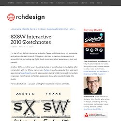 SXSW Interactive 2010 Sketchnotes - Rohdesign