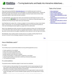 WebSlides - Turning bookmarks and feeds into interactive slideshows…