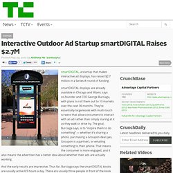 Interactive Outdoor Ad Startup smartDIGITAL Raises $2.7M