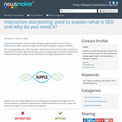 Interactive storytelling used to explain what is SEO and why do you need it?