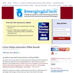 6 Free Online Interactive White Boards — Emerging Education Technologies