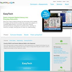 EasyTech - Interactive Online Technology Literacy Curriculum from Learning.com