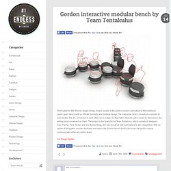 Gordon Interactive Modular Bench By Team Tentakulus - Designbuzz