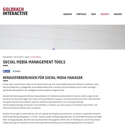 Goldbach Interactive – Diese Tools sind für Social Media Manager Gold wert! #toolreport14