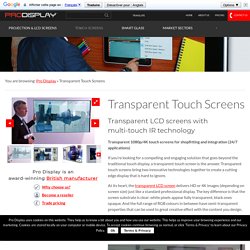 Interactive Transparent Touch Screen
