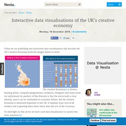 Interactive data visualisations of the UK’s creative economy