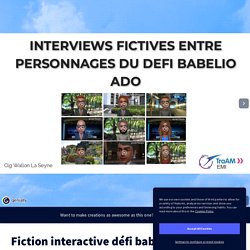 Fiction interactive défi babelio ado by walloncdi on Genially