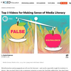 Top 3 Videos for Making Sense of Media Literacy