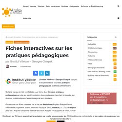 Fiches interactives sur les pratiques pédagogiques