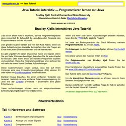 Java Tutorial interaktiv - Programmieren lernen mit Java