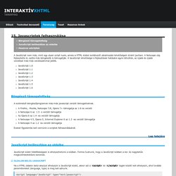 Interaktív XHTML tananyag