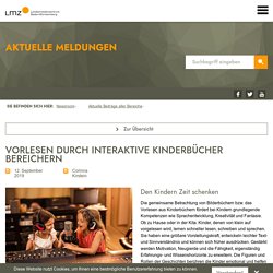 Vorlesen durch interaktive Kinderbücher bereichern